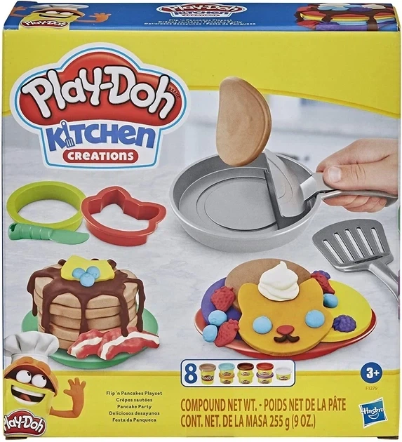 Набор для лепки Блинная вечеринка Play-Doh Hasbro (F1279) — Пластилин Оладушки Шедевры на кухне - Фото 1 Набор для лепки Блинная вечеринка Play-Doh Hasbro (F1279) — Пластилин Оладушки Шедевры на кухне - изображение 1