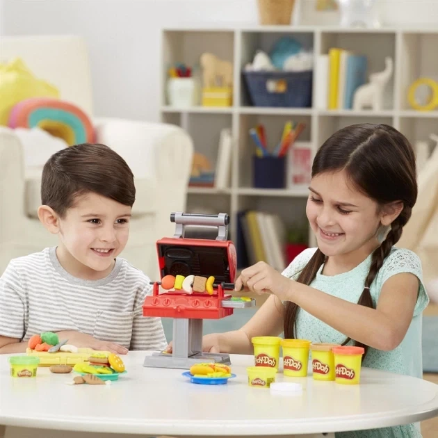 Набор для лепки Гриль барбекю Play-Doh Hasbro (F0652) — Пластилин с аксессуарами Барбекю - изображение 4