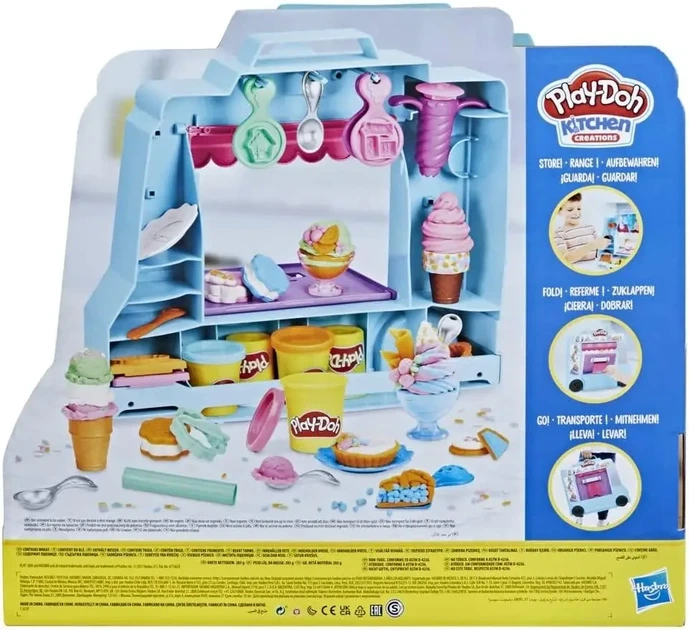 Набор для лепки Грузовичок мороженого Play-Doh Hasbro (F1390) — Большой фургончик мороженого - изображение 4