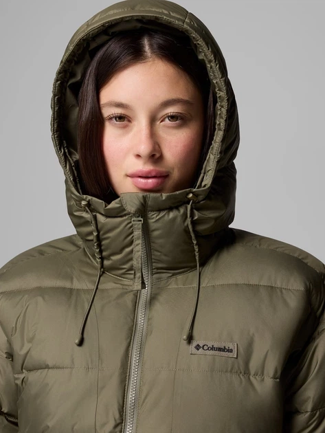 Kurtka zimowa damska pikowana Columbia Pike Lake III Long Jacket 2133543397 XS Oliwkowa (198711020292) - obraz 8