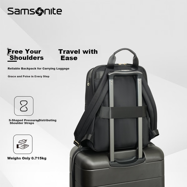 Рюкзак Samsonite женский для ноутбука 16", дорожный, для учебы - изображение 2