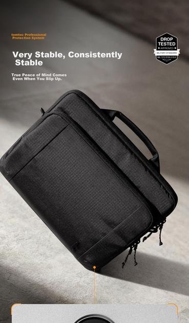 Сумка Tomtoc 13" для MacBook Air M5/Neo A34, легкая, ударозащищенная - Фото 7 Сумка Tomtoc 13" для MacBook Air M5/Neo A34, легкая, ударозащищенная - изображение 7
