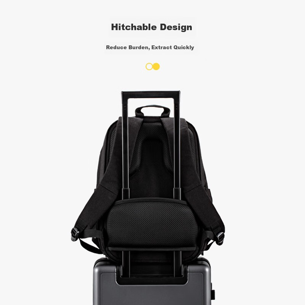 Рюкзак LEVEL8 Business Casual мужской для ноутбука 15.6", черный - Фото 3 Рюкзак LEVEL8 Business Casual мужской для ноутбука 15.6", черный - изображение 3
