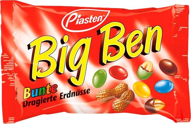 Драже Piasten Big Ben арахис в шоколаде 200 г (4000281212501) 