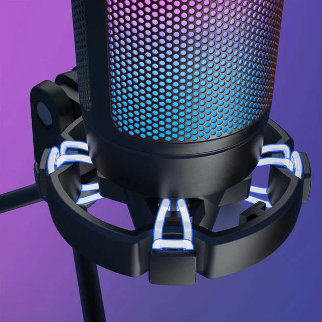 Мікрофон конденсаторний настільний ігровий FIFINE A6V AMPLIGAME (A6V) з поп-фільтром / Black - зображення 6