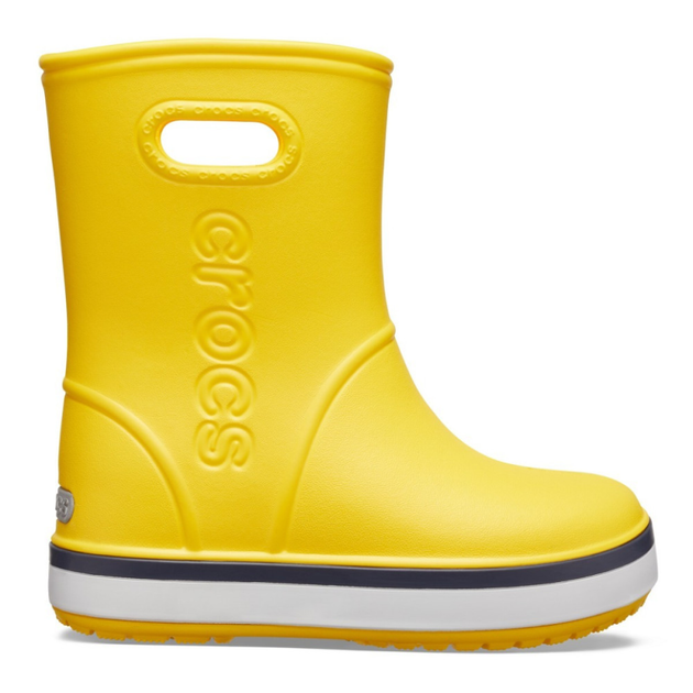 Дитячі крокси гумові чоботи Crocs Kids Crocband Rain Boot Yellow (27/28, жовтий) - Фото 4 Дитячі крокси гумові чоботи Crocs Kids Crocband Rain Boot Yellow (27/28, жовтий) - зображення 4