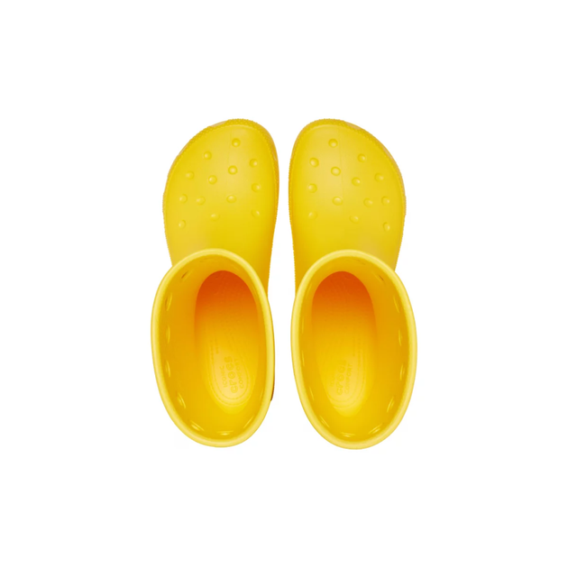 Дитячі крокси гумові чоботи Crocs Classic Rain Boot Yellow (27/28, жовтий) - Фото 4 Дитячі крокси гумові чоботи Crocs Classic Rain Boot Yellow (27/28, жовтий) - изображение 4