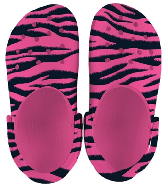 Дитячі крокси Crocs Classic Clog Animal Print Zebra Pink (33/34, рожевий) - Фото 4 Дитячі крокси Crocs Classic Clog Animal Print Zebra Pink (33/34, рожевий) - изображение 4