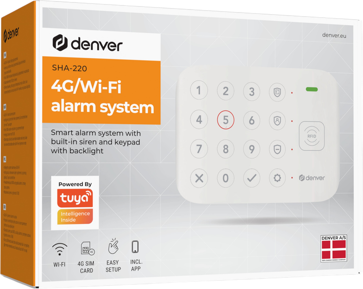 Zestaw alarmowy Denver Wi-Fi 4G LTE Tuya (SHA-220) - obraz 2