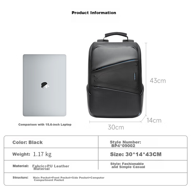 Рюкзак для ноутбука Samsonite 15.6" Black (BP4*09002) - Фото 6 Рюкзак для ноутбука Samsonite 15.6" Black (BP4*09002) - изображение 6
