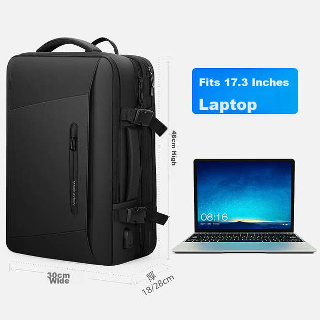 Рюкзак MARK RYDEN MR9299 для ноутбука 17.3" деловой, графитовый - Фото 8 Рюкзак MARK RYDEN MR9299 для ноутбука 17.3" деловой, графитовый - изображение 8
