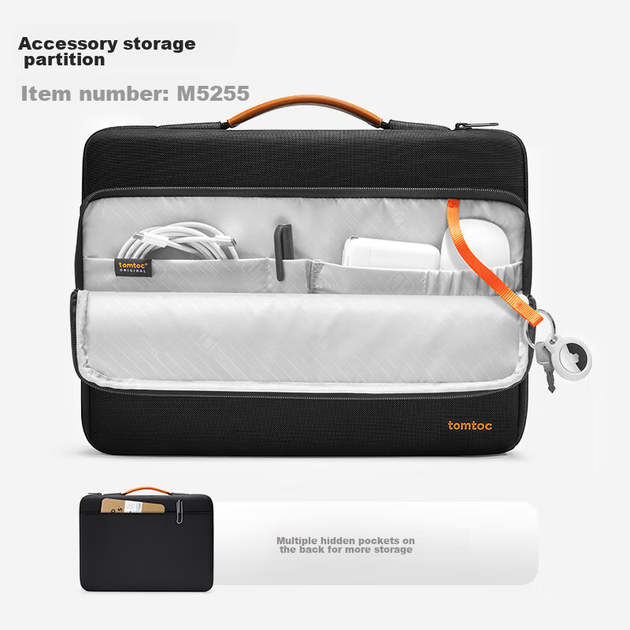 Сумка для ноутбука Tomtoc BasicGen2 14" Black - Фото 2 Сумка для ноутбука Tomtoc BasicGen2 14" Black - изображение 2