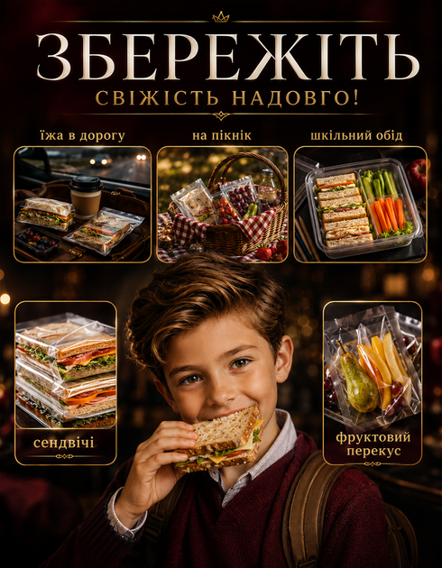 Вакууматор для еды и продуктов MK-801 вакуумный упаковщик для дома бытовой аппарат с запаиванием для мяса и рыбы белый + пакеты 10 шт - изображение 6