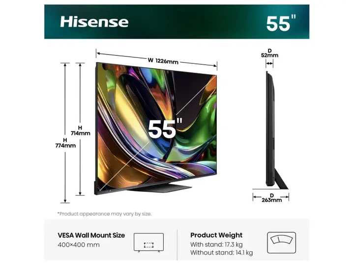 Телевізор Hisense 55UR8S - изображение 6