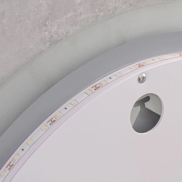 Зеркало для ванной MIXXUS PLAIN MC11-60 LED с подсветкой, подогревом Anti-Fog и диммером, 60×60 см - Фото 5 Зеркало для ванной MIXXUS PLAIN MC11-60 LED с подсветкой, подогревом Anti-Fog и диммером, 60×60 см - изображение 5