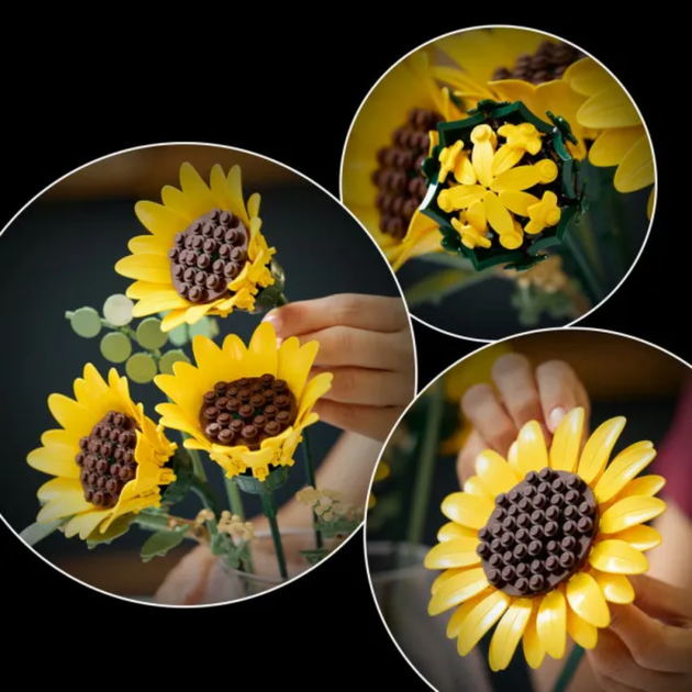 Конструктор Букет подсолнухов 686 деталей Конструктор цветы Icons Botanicals Sunflower Bouquet - Фото 9 Конструктор Букет подсолнухов 686 деталей Конструктор цветы Icons Botanicals Sunflower Bouquet - изображение 9