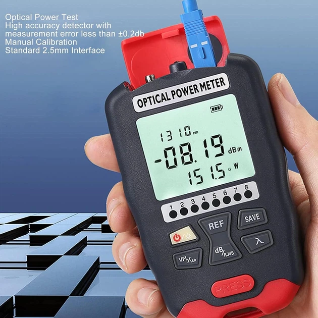 Оптический измеритель мощности Agatige AUA-D50 3-в-1 до 50 км, FC/SC/ST - Фото 7 Оптический измеритель мощности Agatige AUA-D50 3-в-1 до 50 км, FC/SC/ST - изображение 7
