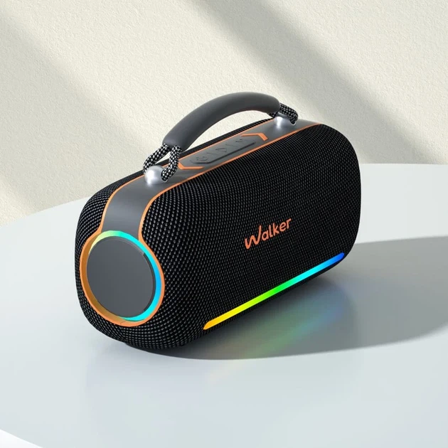 Портативна колонка WALKER WSP-750 60W Bluetooth 5.3 IPX5 281x167x111 мм чорна - зображення 3