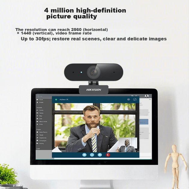 Веб-камера HIKVISION DS-E14 2K 2560x1440 DS-E14 - изображение 3