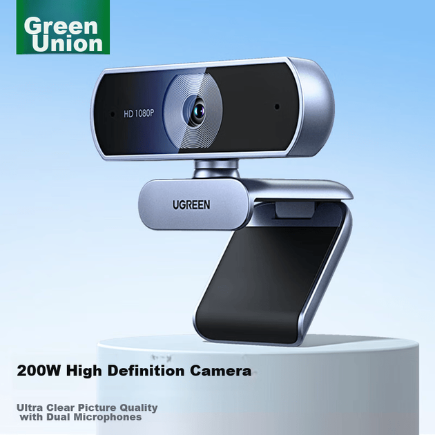 Веб-камера UGREEN 1080P FullHD 110° Black (15728) - Фото 5 Веб-камера UGREEN 1080P FullHD 110° Black (15728) - изображение 5