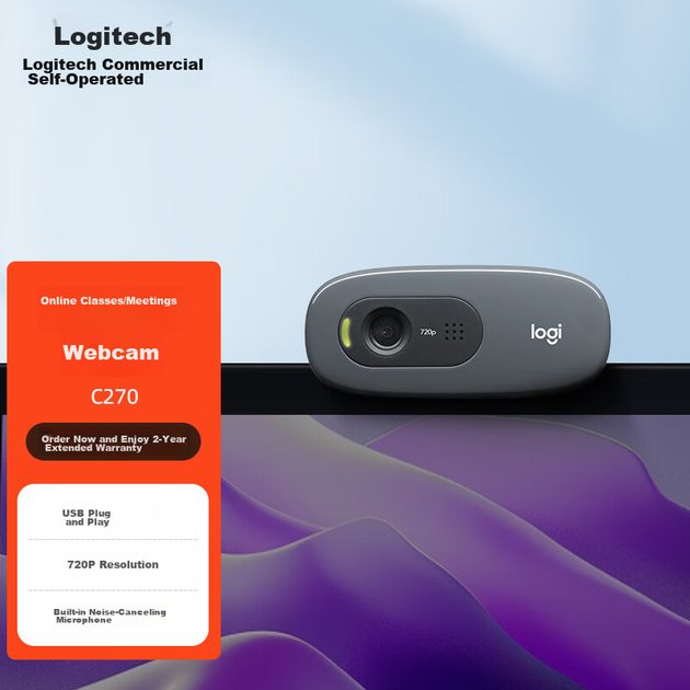 Веб-камера Logitech C270 HD 720p USB 2.0 - зображення 3