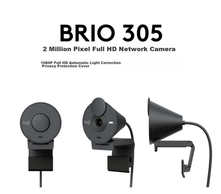 Веб-камера Logitech Brio 305 Full HD 1080p Type-C - Фото 2 Веб-камера Logitech Brio 305 Full HD 1080p Type-C - изображение 2