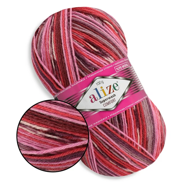 Alize Superwash, №2698 - тонка тепла пряжа для шкарпеток і аксесуарів, 100 г/420 м, 75% вовна Superwash/25% поліамід, Алізе Супервош - Фото 1 Alize Superwash, №2698 - тонка тепла пряжа для шкарпеток і аксесуарів, 100 г/420 м, 75% вовна Superwash/25% поліамід, Алізе Супервош - зображення 1