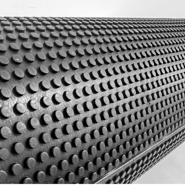 Масажний ролик для спини та БФР Foam Roller Amber Point 90×15 см чорний - зображення 3