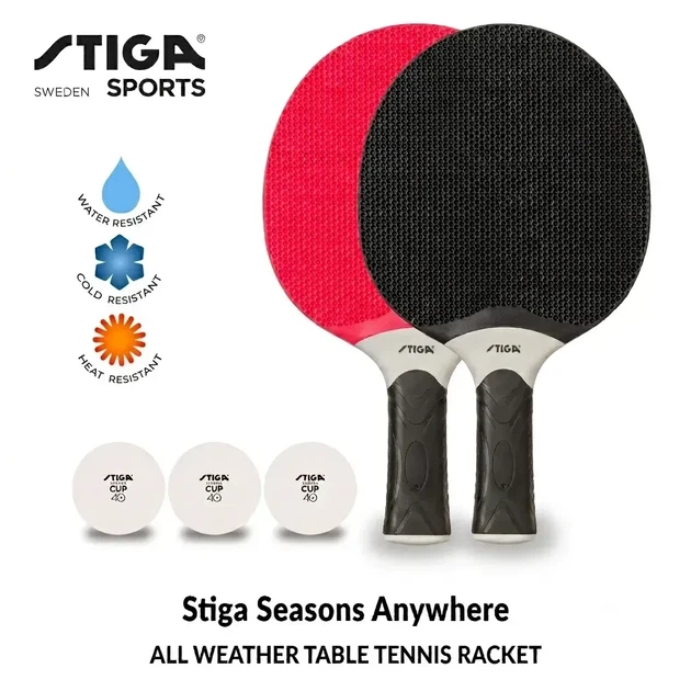 Набор для настольного тенниса Stiga Seasons Anywhere 2 Bats 3 Balls (1210-0122-01-2) - Фото 2 Набор для настольного тенниса Stiga Seasons Anywhere 2 Bats 3 Balls (1210-0122-01-2) - изображение 2