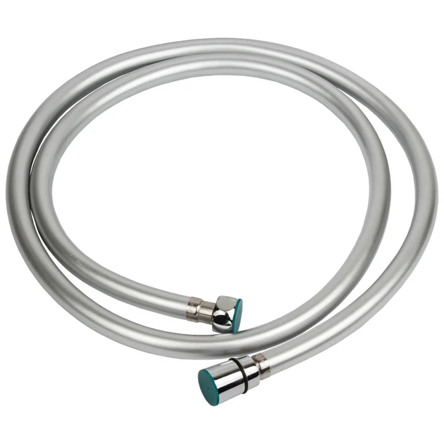 Шланг для душа 1/2" 150 см PVC 3-х слойный серебристый - Фото 1 Шланг для душа 1/2" 150 см PVC 3-х слойный серебристый - изображение 1