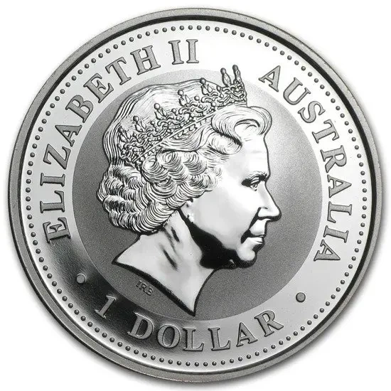 Колекційна срібна монета “Lunar I – Рік Собаки” GILDED 31,1 г 2006 рік - изображение 2