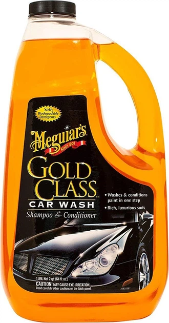 Автошампунь с кондиционером Meguiars Gold Class™ Car Wash 1,89л Meguiars G7164 - изображение 2