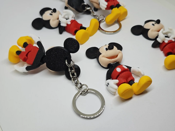 Брелок Мышонок Подвижный Mini Flexi Mouse Keychain 7 См 3Д Печать - Фото 3 Брелок Мышонок Подвижный Mini Flexi Mouse Keychain 7 См 3Д Печать - изображение 3
