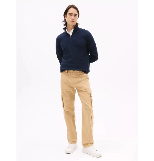 Кофта мужская Tommy Hilfiger Classic Quarter-Zip Sweater Blue XL Синій 78J9329-410-FAP - изображение 2