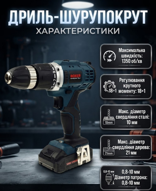 Акумуляторний набір 3 в 1 шуруповерт-дриль ударний гайковерт викрутка SR-033 18 свердел 53 біти LED-підсвічування робочої зони - Фото 4 Акумуляторний набір 3 в 1 шуруповерт-дриль ударний гайковерт викрутка SR-033 18 свердел 53 біти LED-підсвічування робочої зони - зображення 4