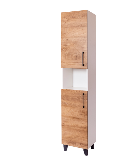 Пенал для ванної Vivia Велла WOOD Д2 185×40×32 см, підлоговий, дуб - зображення 3