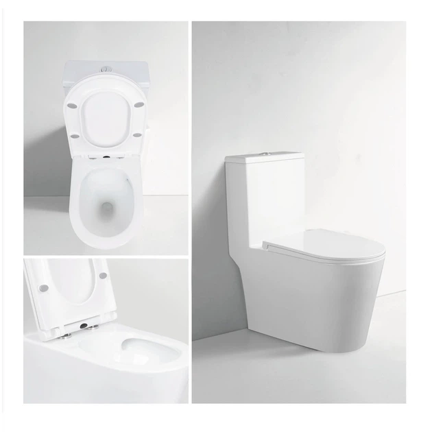 Унитаз-моноблок Mixxus Bevel-0406-T1 Tornado 1.0 8 л с сиденьем микролифт, белый глянцевый (MI6729) - Фото 5 Унитаз-моноблок Mixxus Bevel-0406-T1 Tornado 1.0 8 л с сиденьем микролифт, белый глянцевый (MI6729) - изображение 5