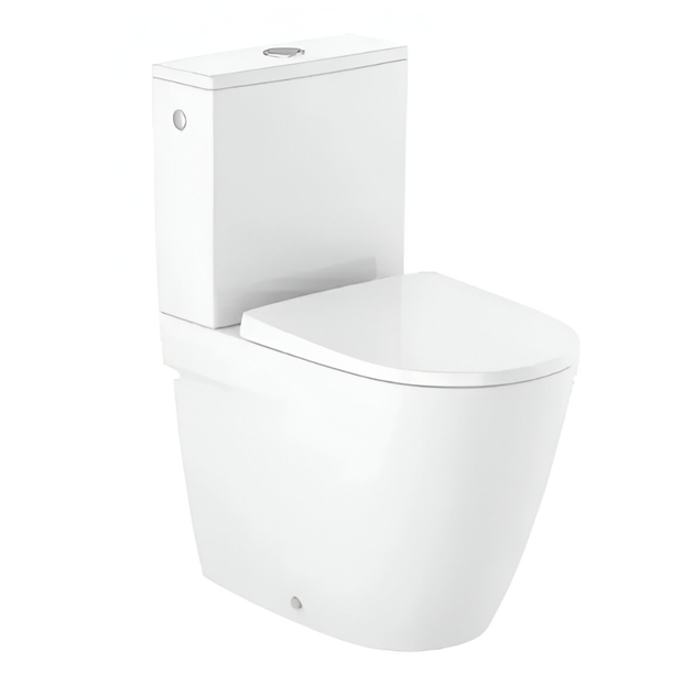 Унитаз компакт Roca Ona 675x370 овальный, с сиденьем Soft Close, белый (A342687000) - Фото 2 Унитаз компакт Roca Ona 675x370 овальный, с сиденьем Soft Close, белый (A342687000) - изображение 2