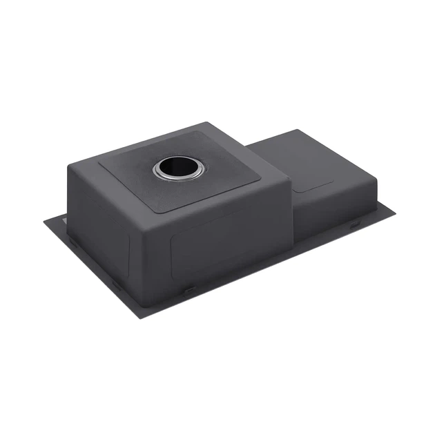 Кухонная мойка Kroner KRP Schwarze 7848RHM PVD 780х480 черная (3,0/1,0 мм) - Фото 3 Кухонная мойка Kroner KRP Schwarze 7848RHM PVD 780х480 черная (3,0/1,0 мм) - изображение 3