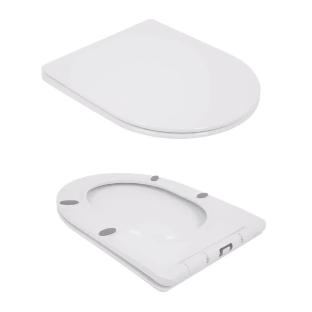 Унитаз компакт Qtap Jay Eco 640х360 овальный, с сиденьем, белый глянцевый (QTJAY27W48749) - изображение 5