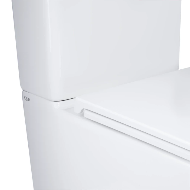 Унитаз компакт Q-tap Tern 610x365 прямоугольный, с сиденьем, белый (QT17222175AUQ1W) - изображение 5
