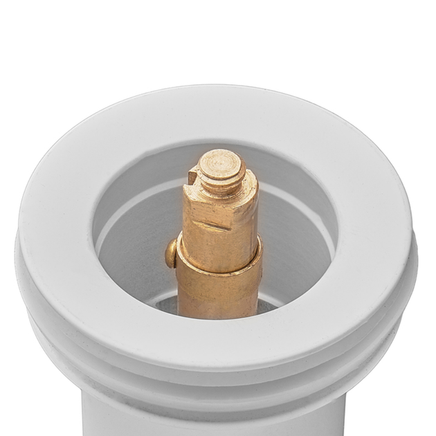 Донный клапан Koer PW-08-03 1 1/4'' Сlick-Сlack для умывальника, белый матовый (KR5787) - изображение 3