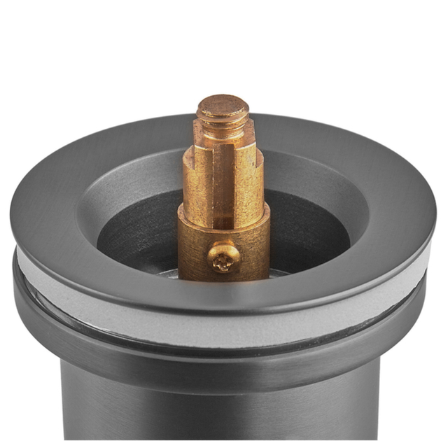 Донный клапан Koer PW-11-07 1 1/4'' Сlick-Сlack для умывальника, графит (KR5793) - изображение 3
