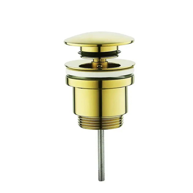 Донный клапан Frap F62-3 1 1/4" для раковины, золотой - изображение 3