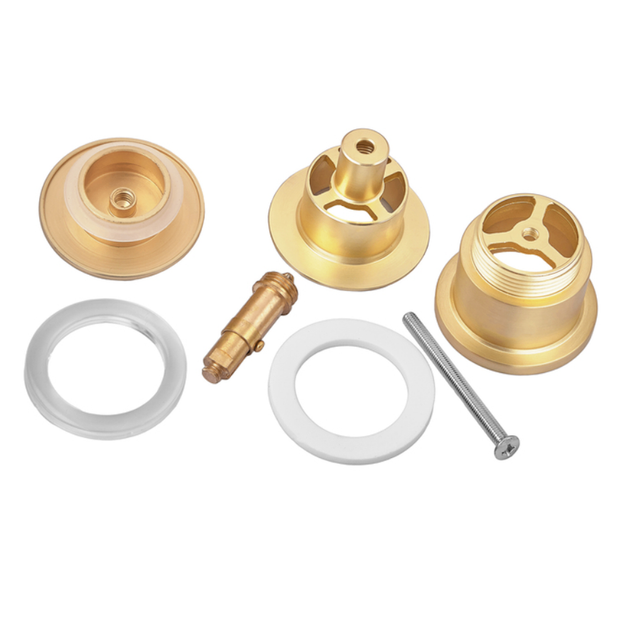 Донный клапан Koer PW-11-12 1 1/4'' Сlick-Сlack для умывальника, золотый матовый (KR5794) - изображение 4
