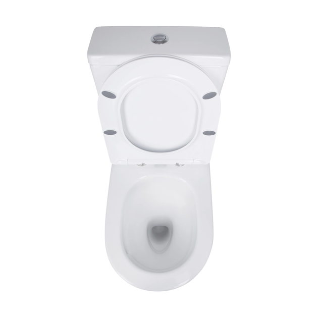 Унитаз компакт Q-tap Jay 640x375 овальный, с сиденьем, белый (QT07222175TW) - изображение 6