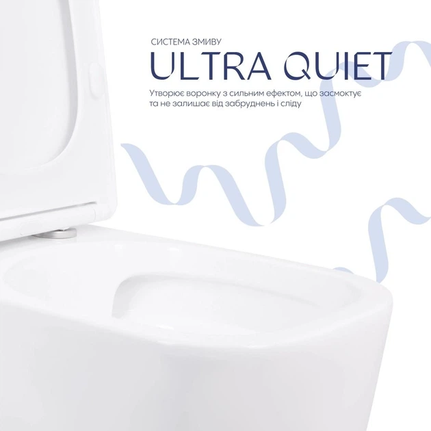 Унітаз компакт Qtap Aquarius Ultra Quiet 3/6 л з сидінням мікроліфт, білий глянцевий (QTAQAW27W49262) - Фото 9 Унітаз компакт Qtap Aquarius Ultra Quiet 3/6 л з сидінням мікроліфт, білий глянцевий (QTAQAW27W49262) - зображення 9
