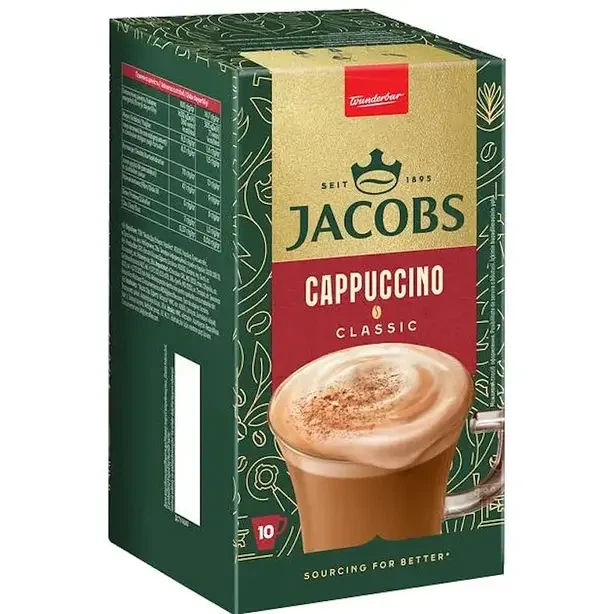Кава розчинна у стіках 3в1 Jacobs Cappuccino 18,7 г х 1 шт (106358) - изображение 5
