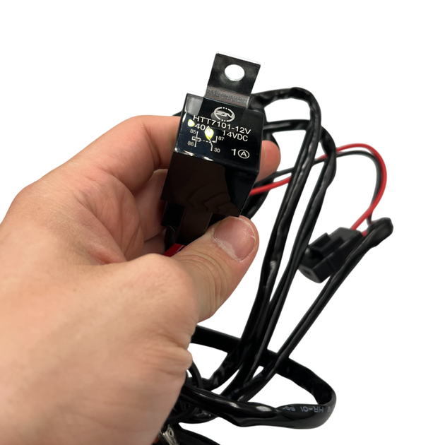 Проводка для LED фар и противотуманок 12V 40A с пультом ДУ, реле, предохранителем и кнопкой, 3 м, до 120W - изображение 5