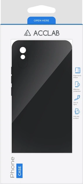 Чехол для смартфона ACCLAB SoftShell для Xiaomi Redmi 9A Black (1283126552991) - изображение 2